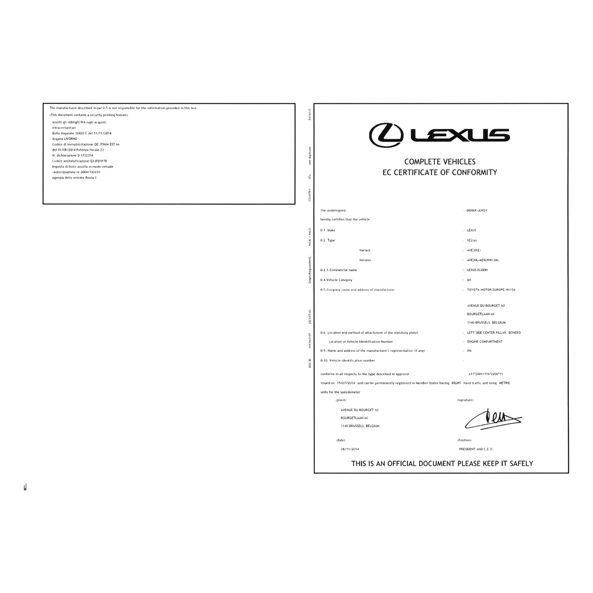 CoC LEXUS