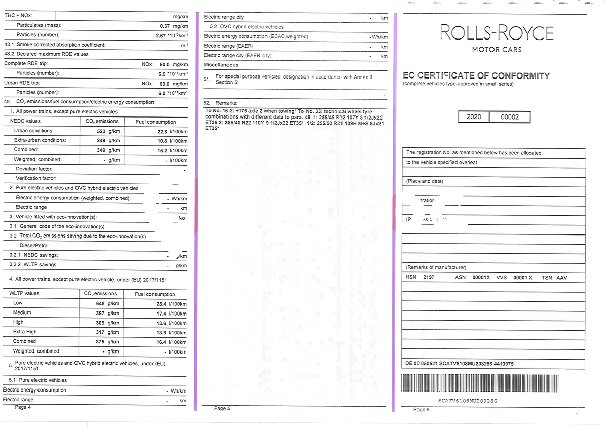 CoC Rolls-Royce
