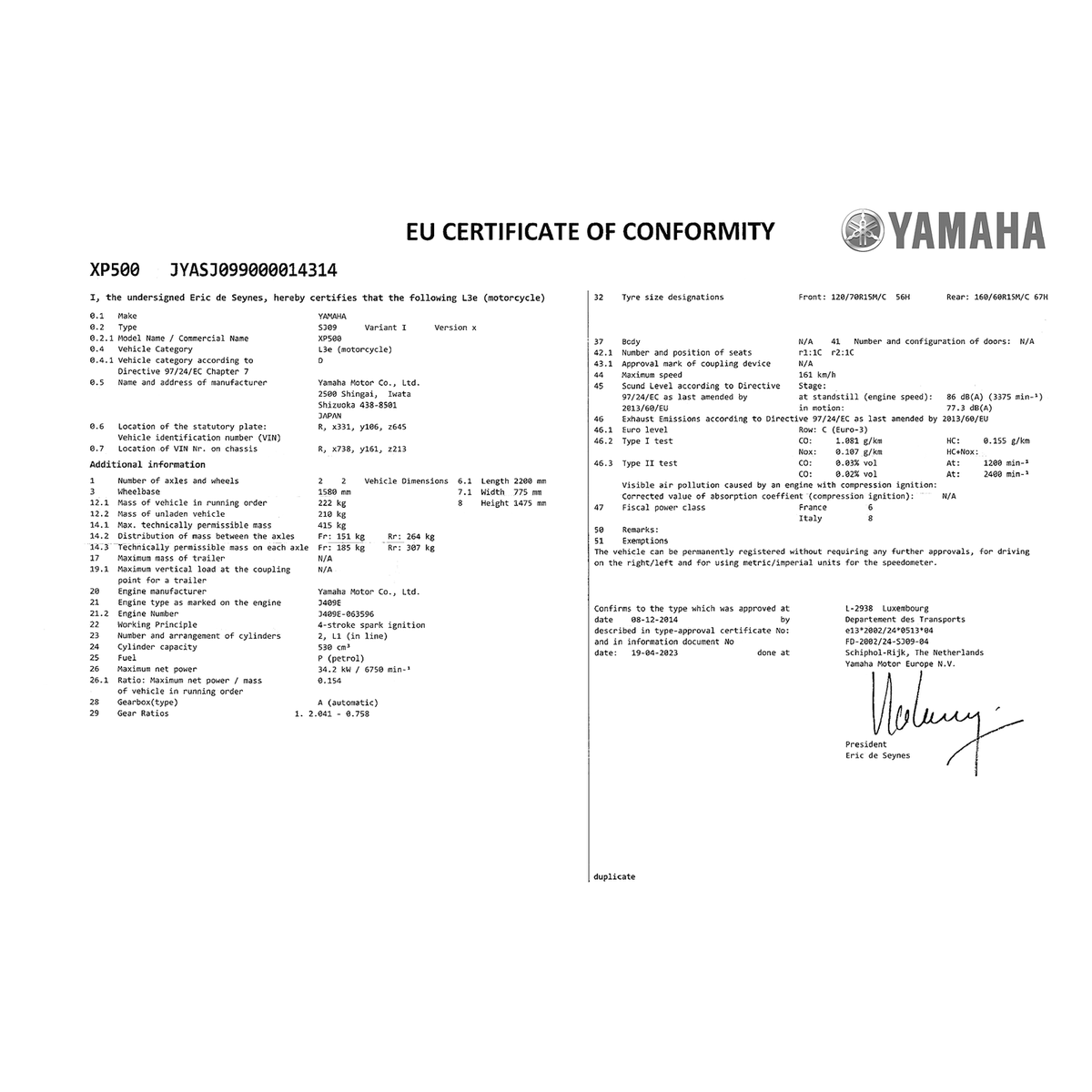 CoC YAMAHA
